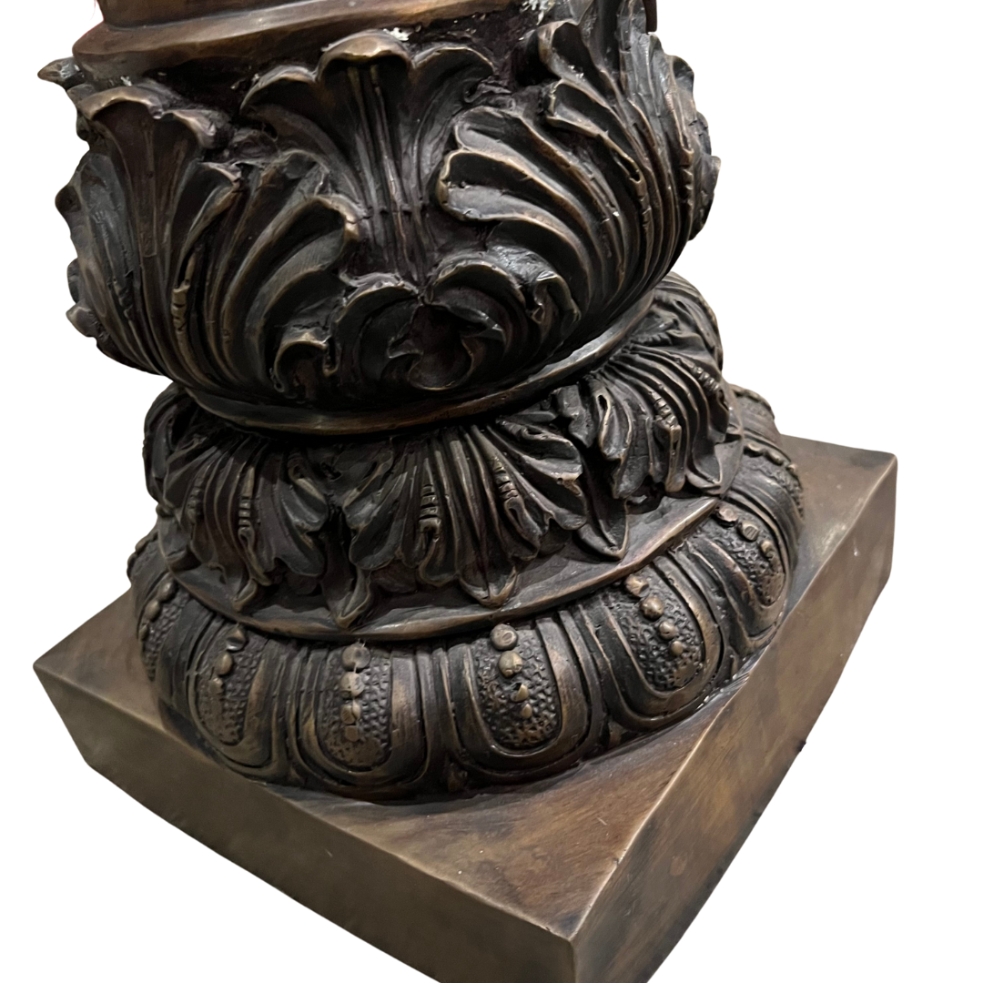 Large Bronze Faux Tusk Sculptures