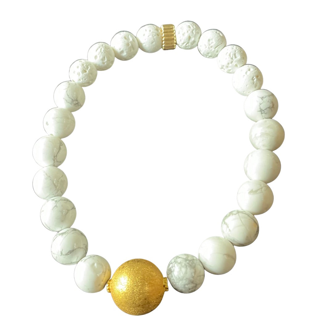 Gold Bead Accent Bracelet