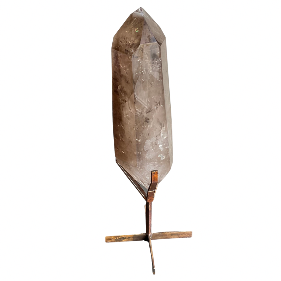 XL Smoky Quartz Crystal on Stand