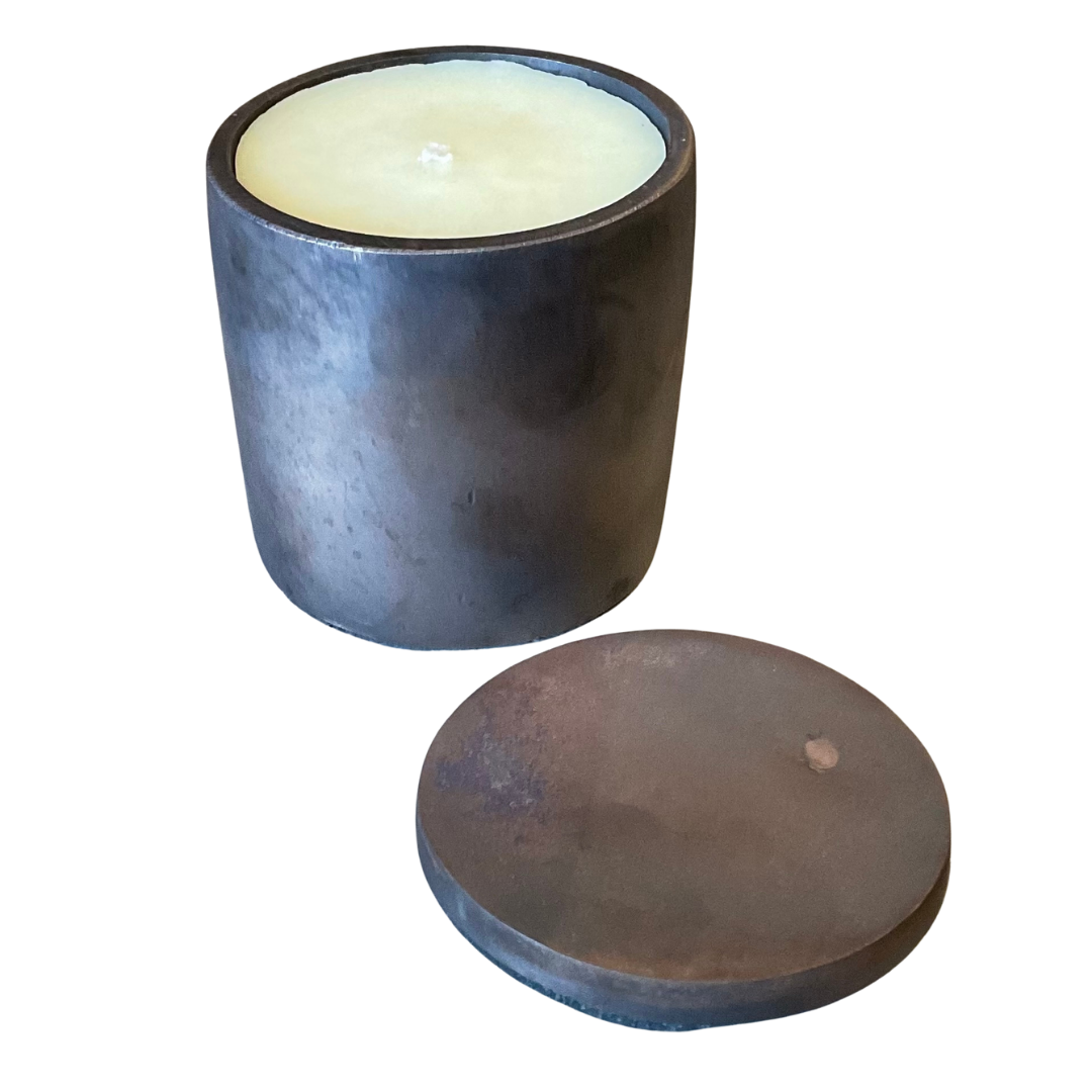 Solid Bronze Gardenia Hand Made Candle #1