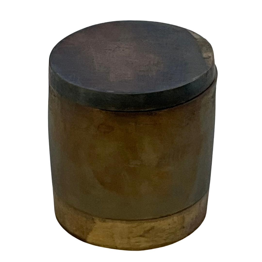 Mixed Patina Solid Bronze Gardenia Candle