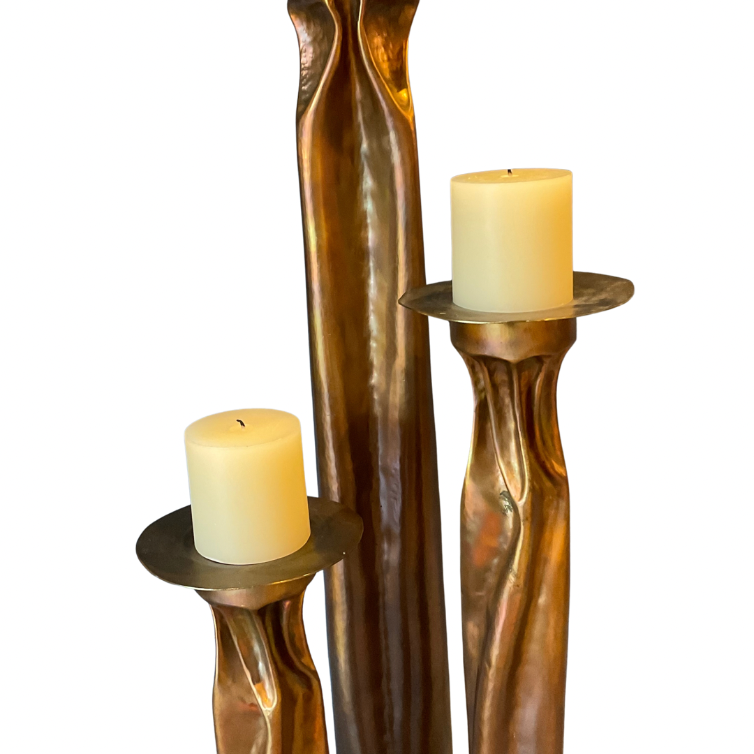 Thomas Roy Markusen Copper Candle Holders