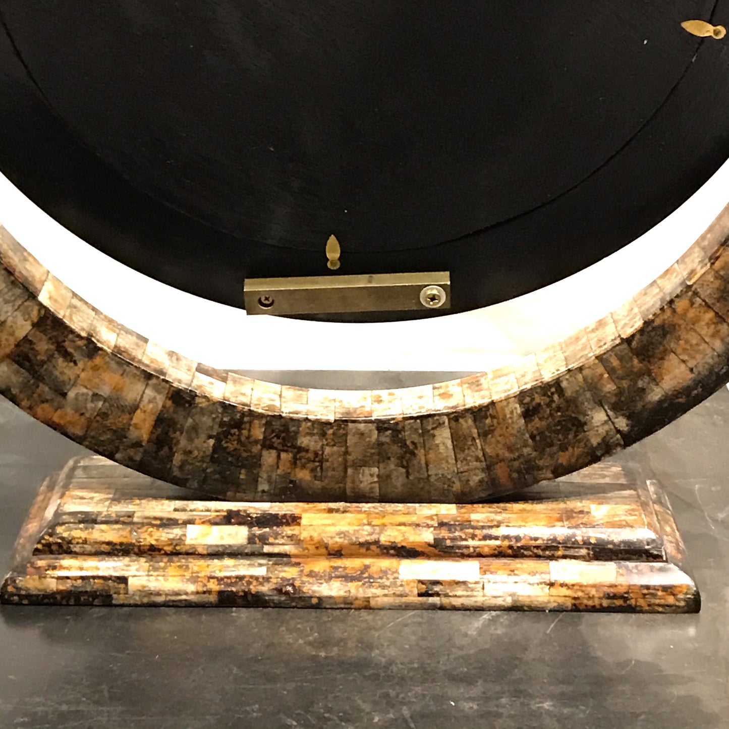 Tessellated Horn Table Mirror