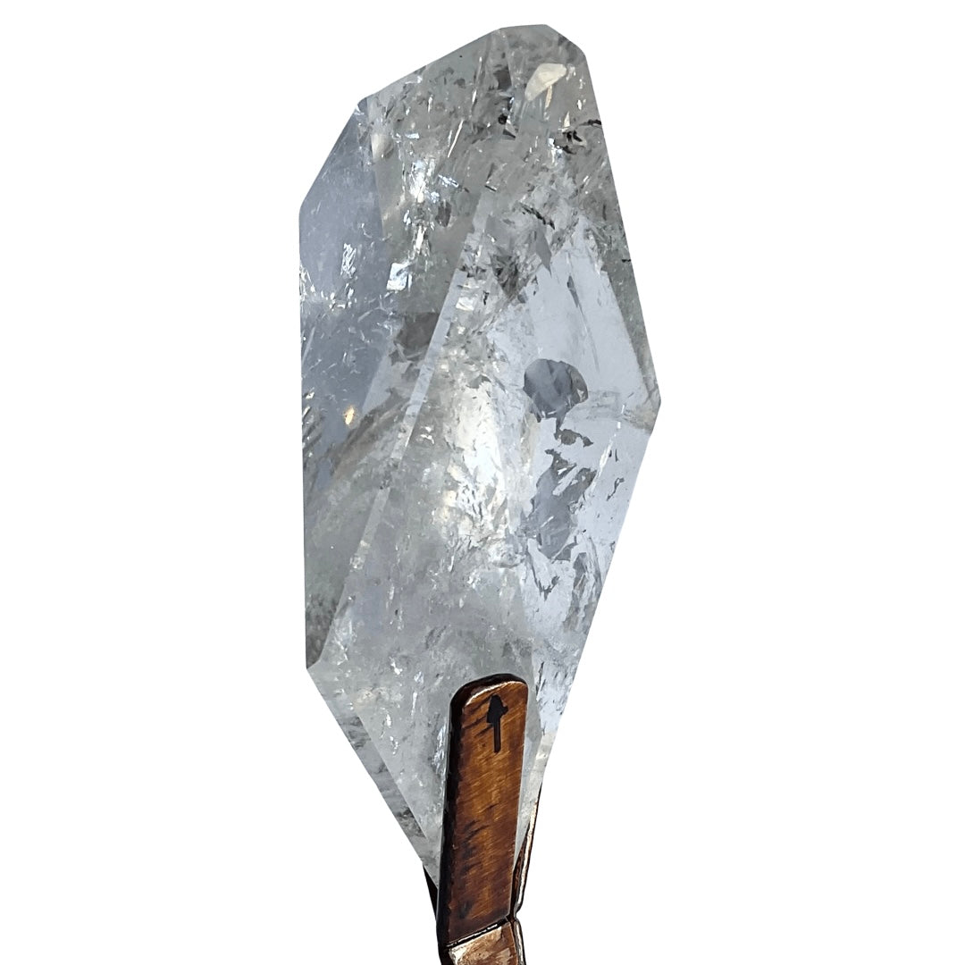 Lemurian Quartz Crystal on Stand