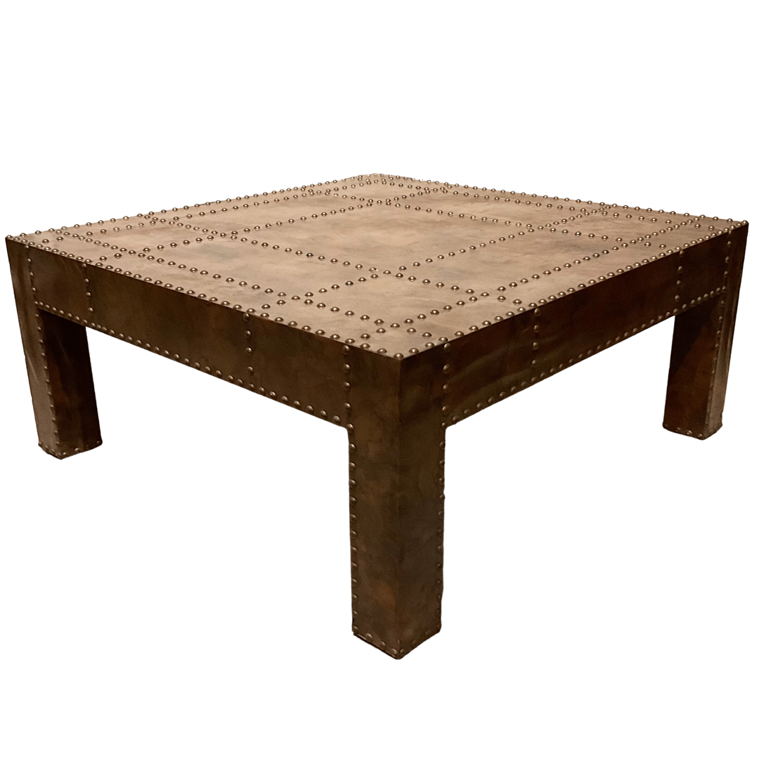 Copper Table with Rivets