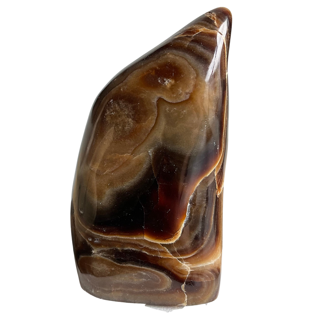 Chocolate Calcite Crystal Lid Candle