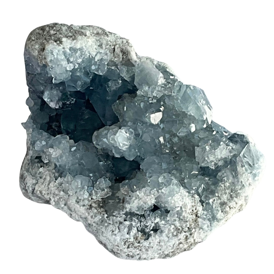 Celestite Abstract Crystal Cluster 7.27 LBS