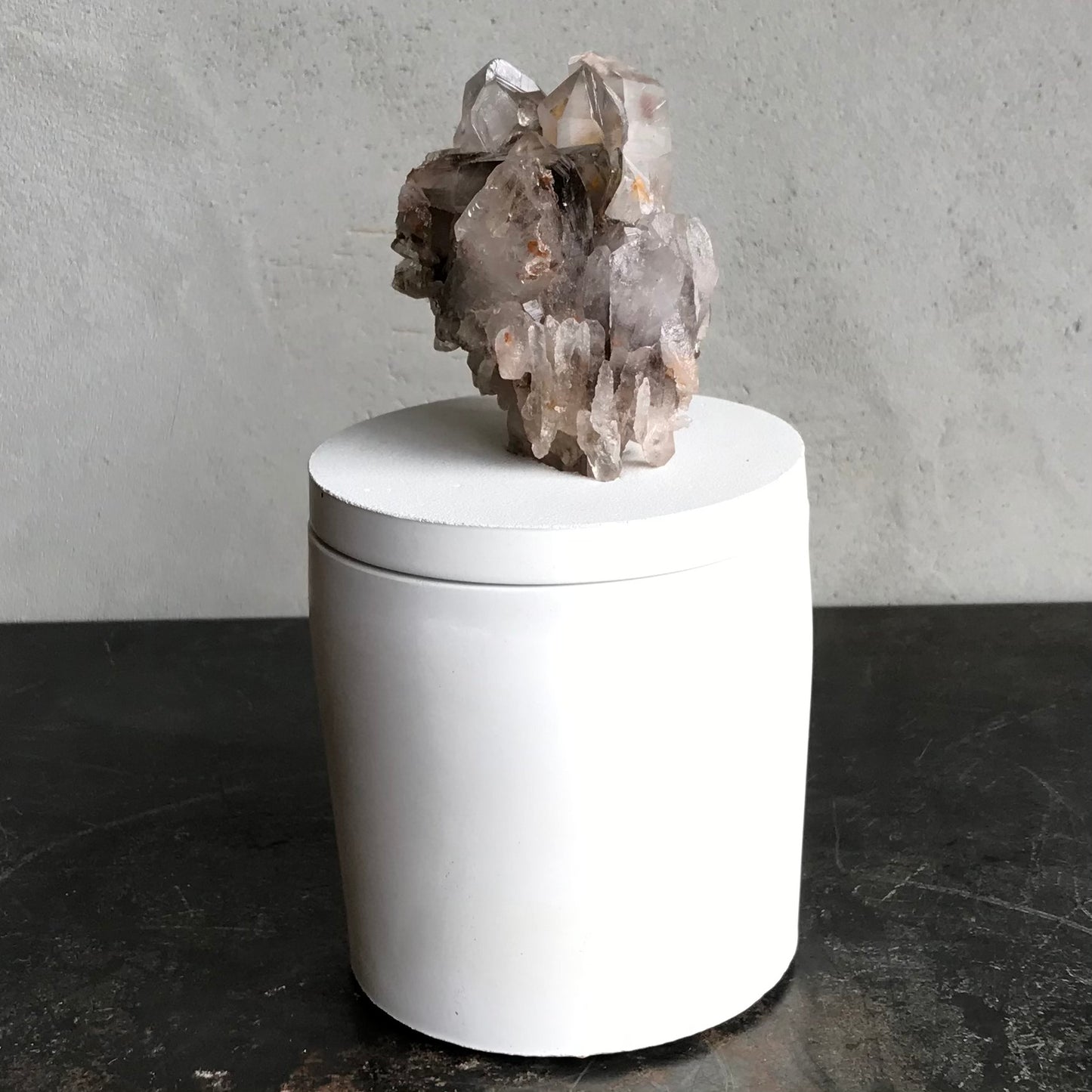 Smoky Quartz Generator Lid Candle