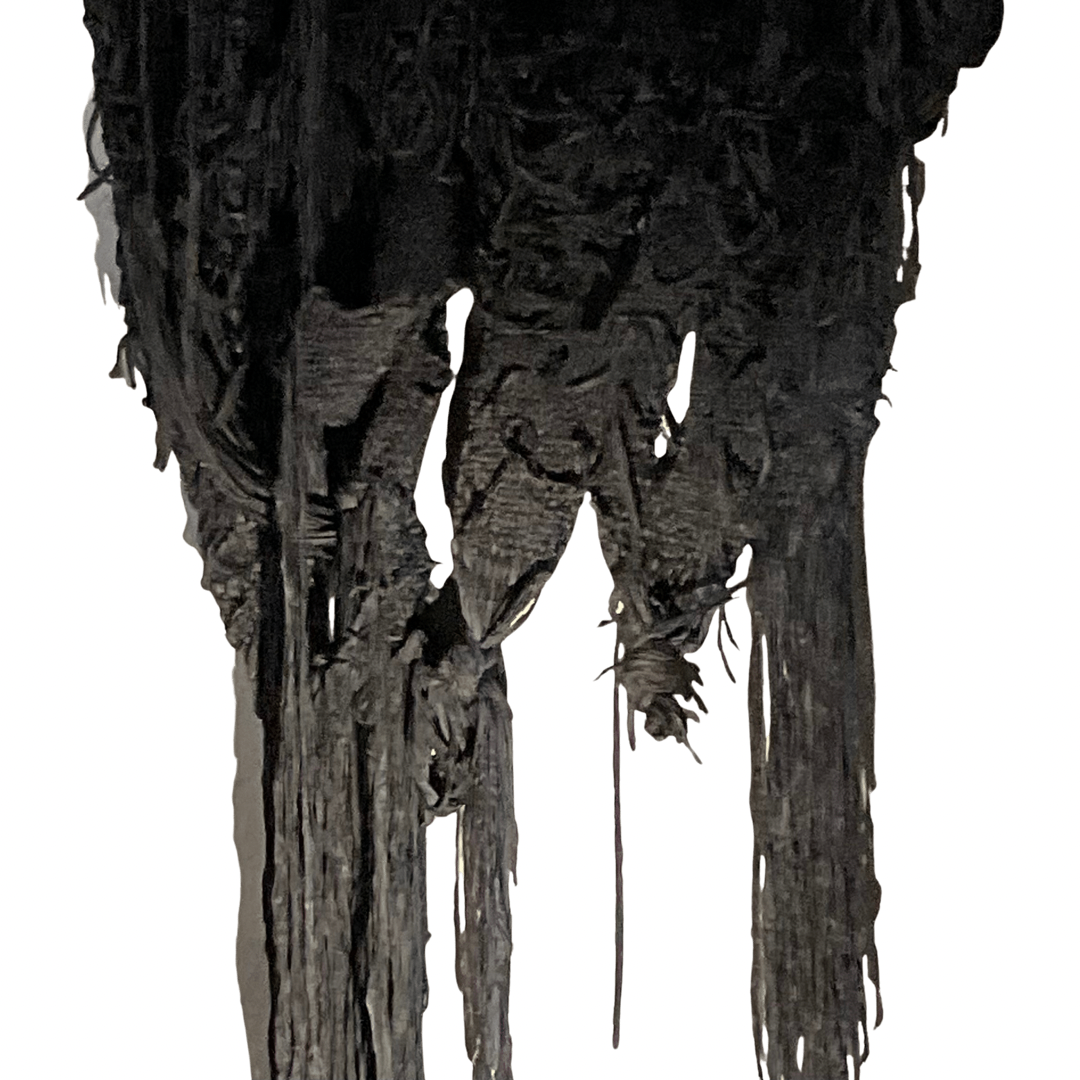 Black Silk Makrame Wall Hanging