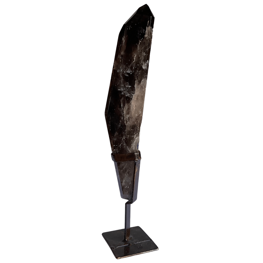 Smoky Quartz Long Point on Stand