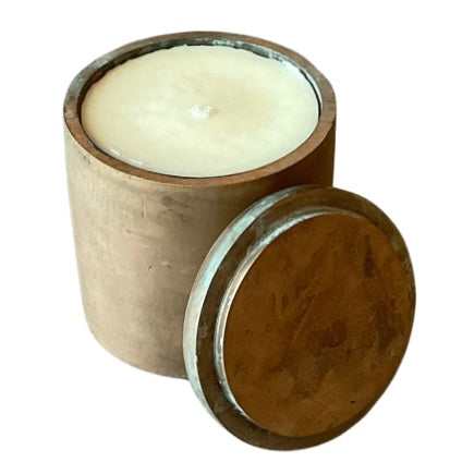 Solid Bronze Gardenia Candle