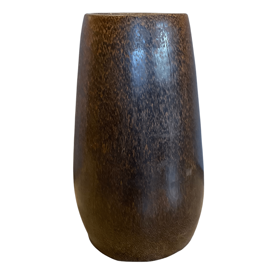 Coconut Palm Wood Floor Vase
