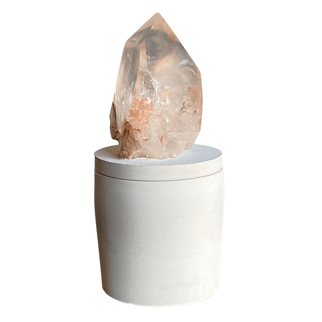 Quartz Crystal Generator Point Lid Candle