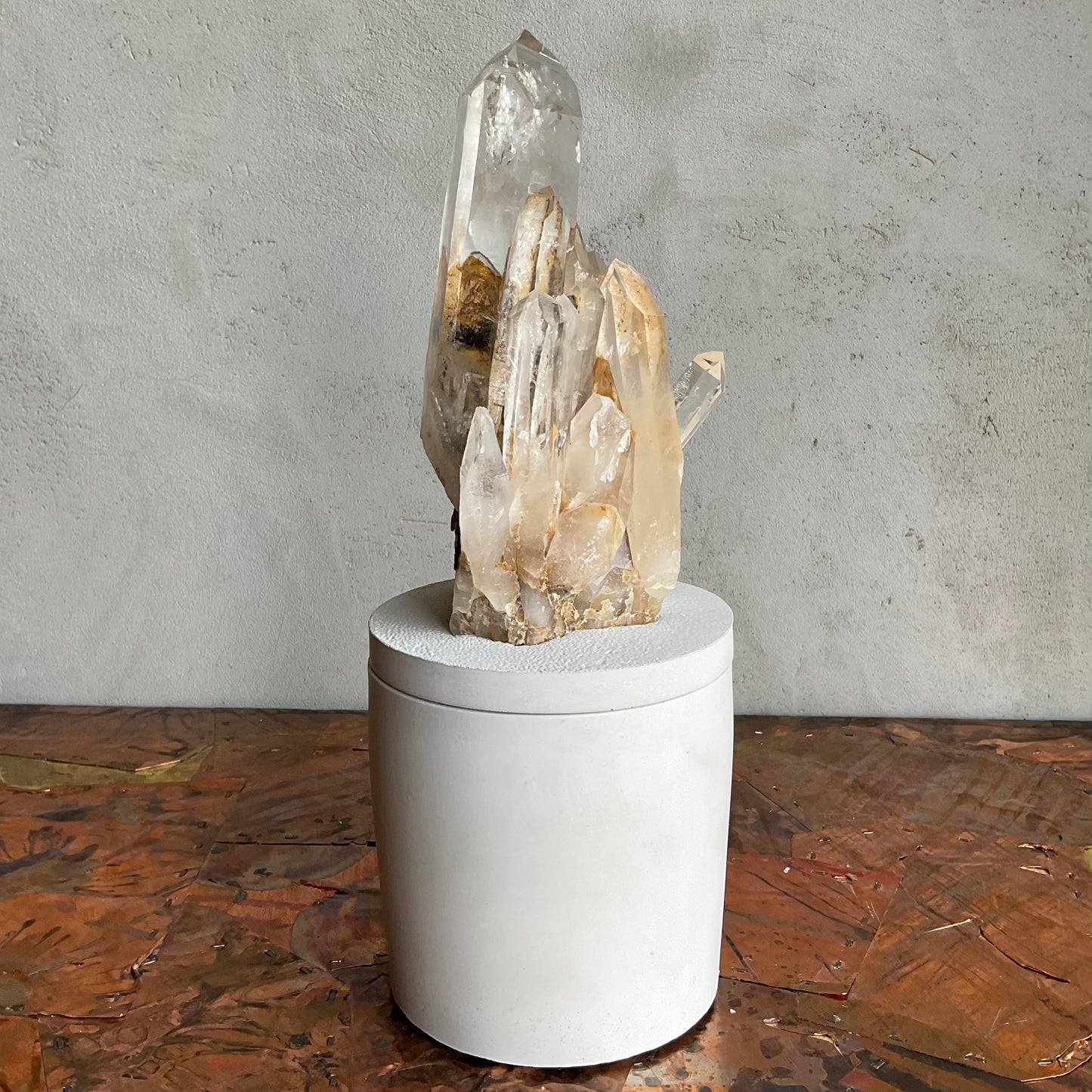 Quartz Crystal Generators Lid Candle