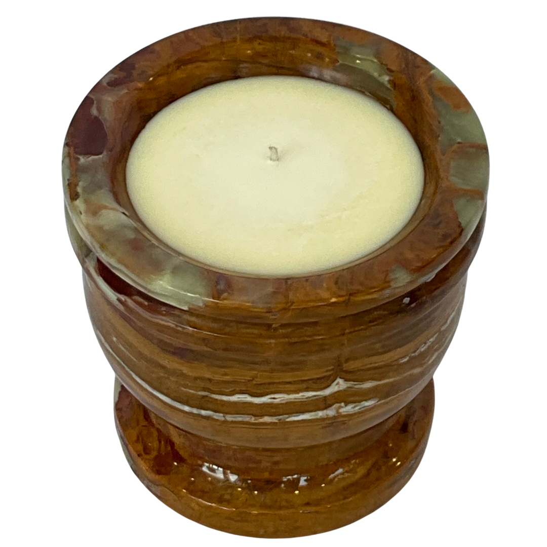 Mixed Color Marble Vessel Gardenia Candle