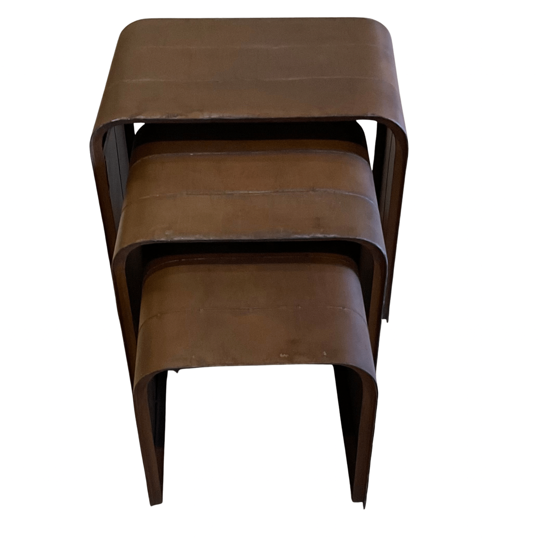 Set of 3 Metal Nesting Tables