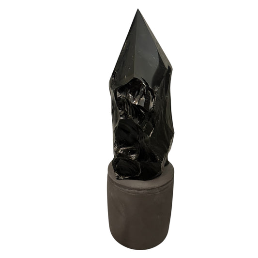 369 For House of Nulla Black Rose Candle with Obsidian Lid 6