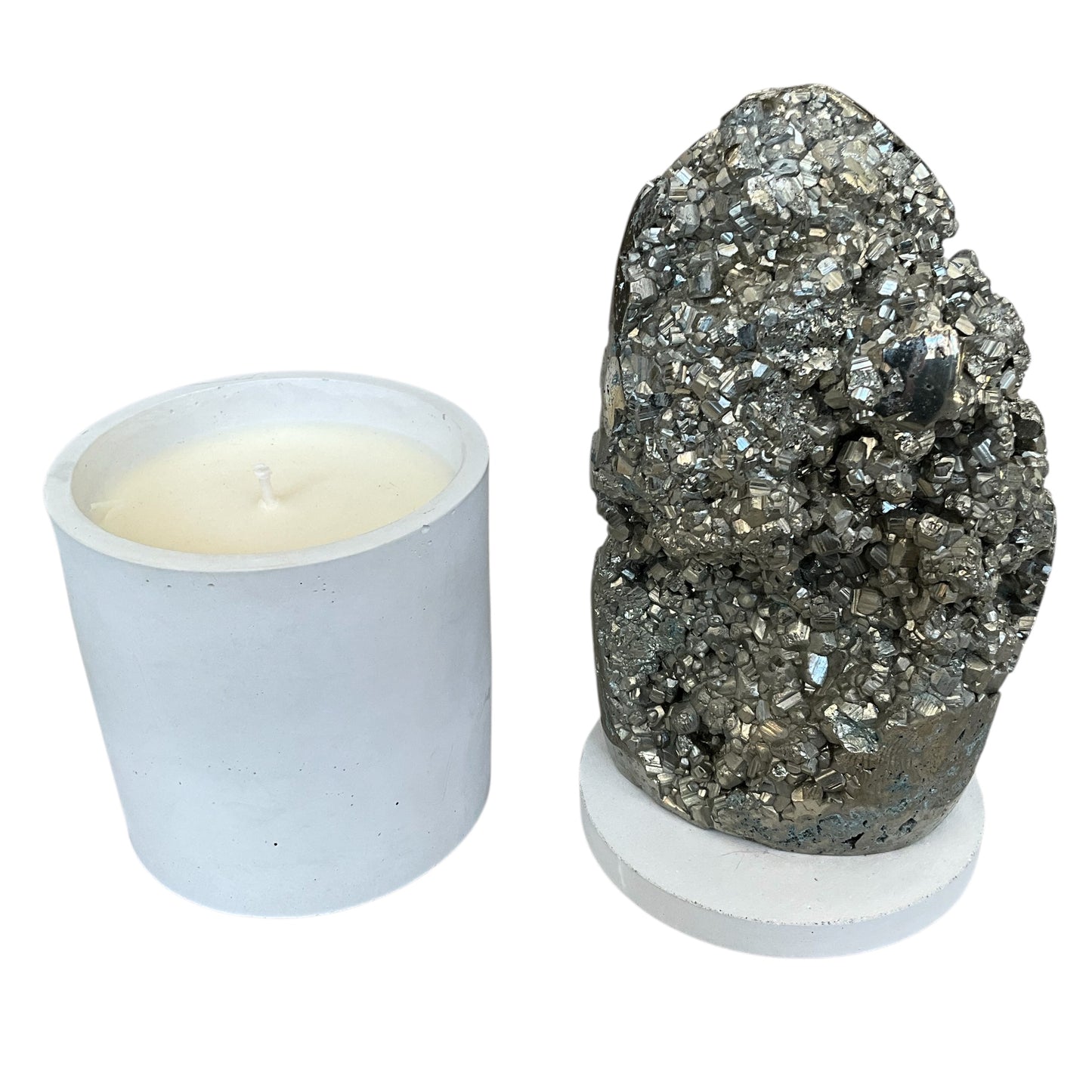 Abstract Pyrite Lid Gardenia Candle #4