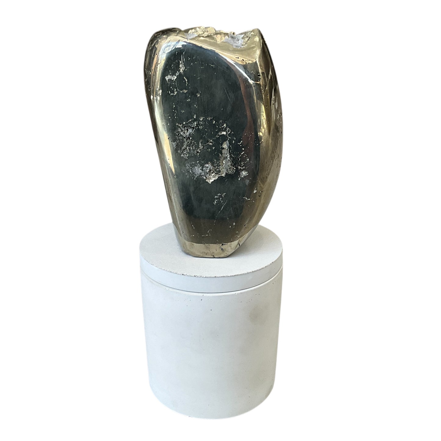 Abstract Pyrite Lid Gardenia Candle #5