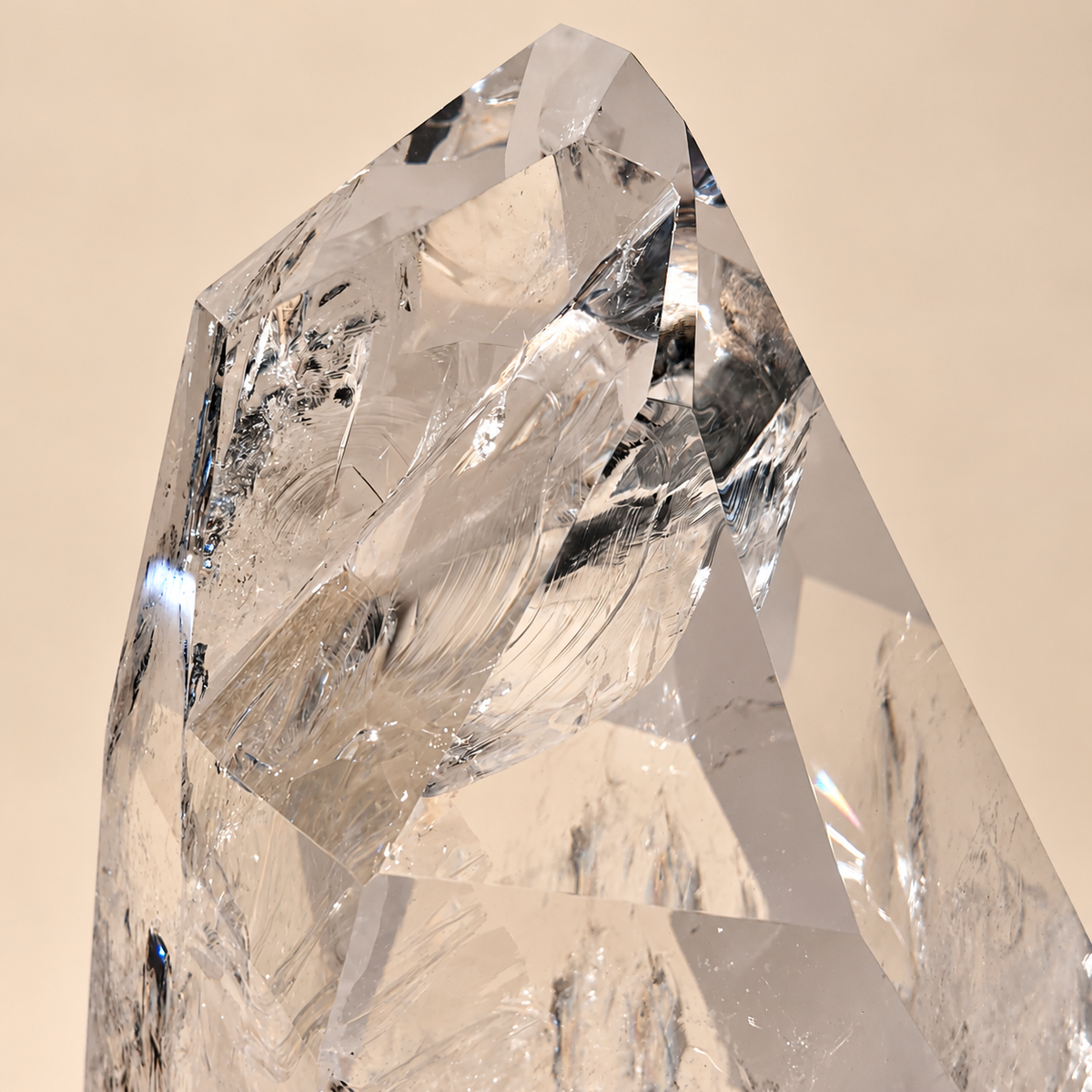 Lemurian Quartz Point Custom Stand 21 lbs