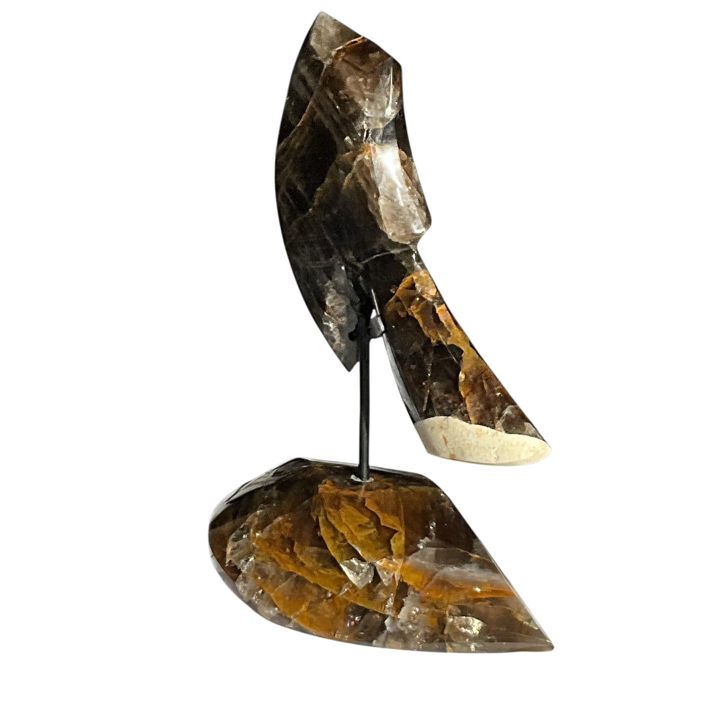 Hematoid Crystal Abstract Hatchet on Crystal Base #1