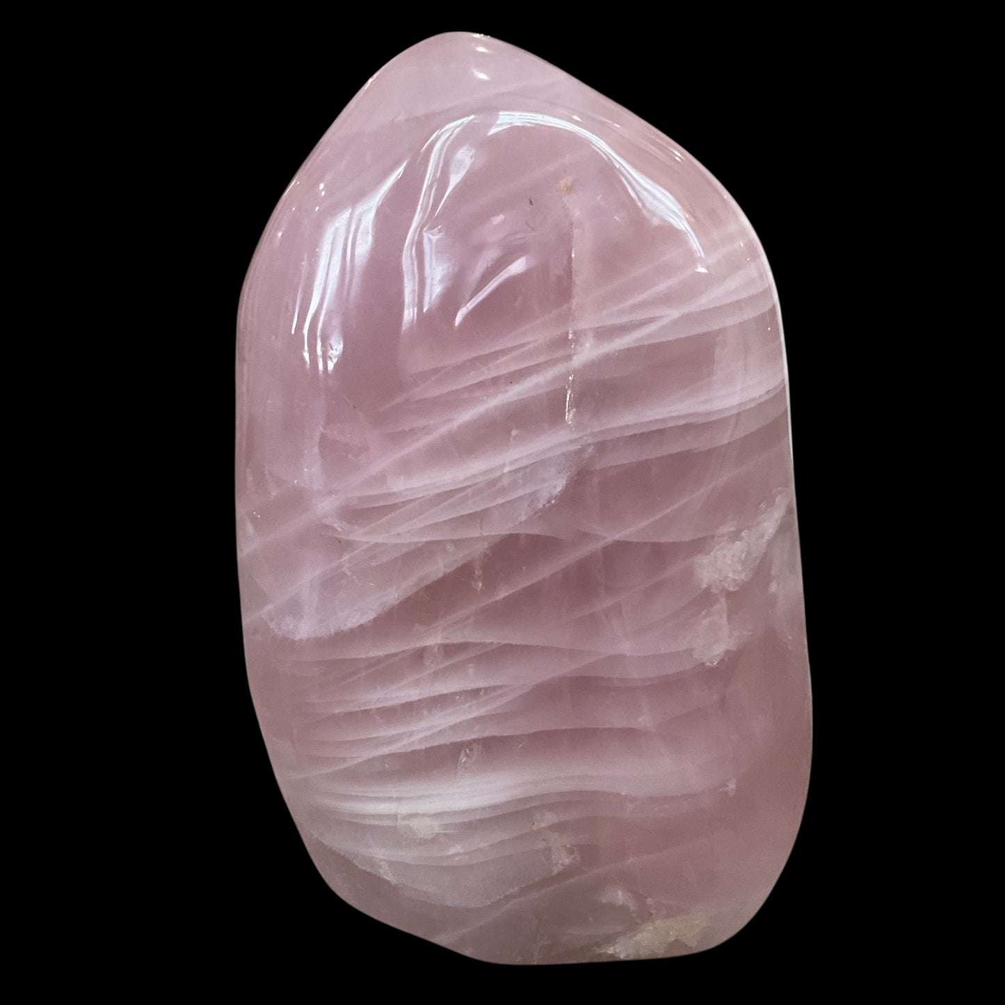 Rose Quartz Free-Standing Abstract Crystal