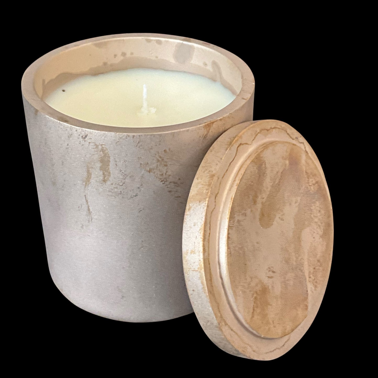 Solid Bronze Gardenia Candle with Lid S