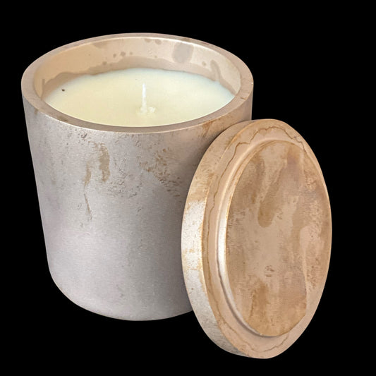 Solid Bronze Gardenia Candle with Lid S