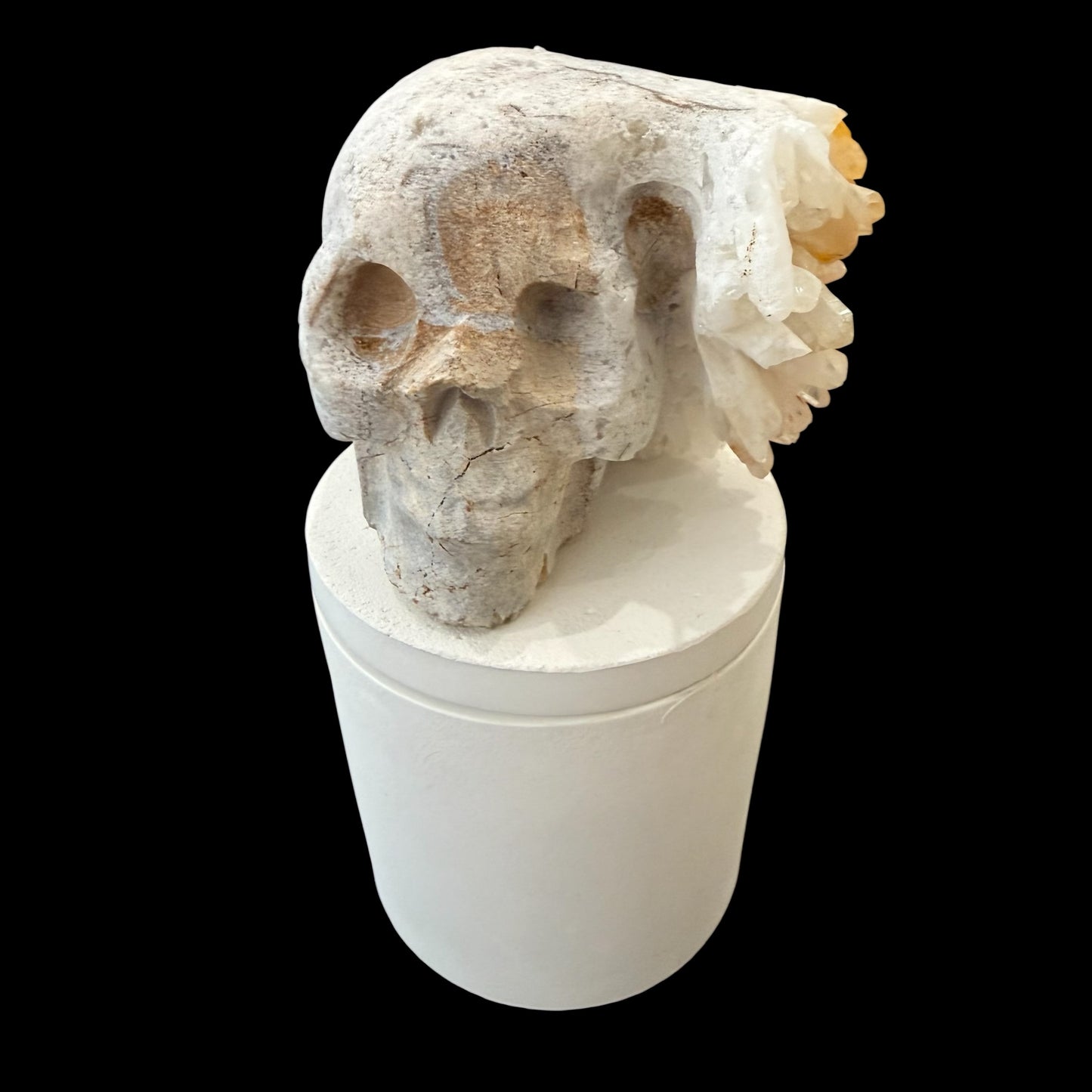 Quartz Crystal Skull Gardenia Candle #4