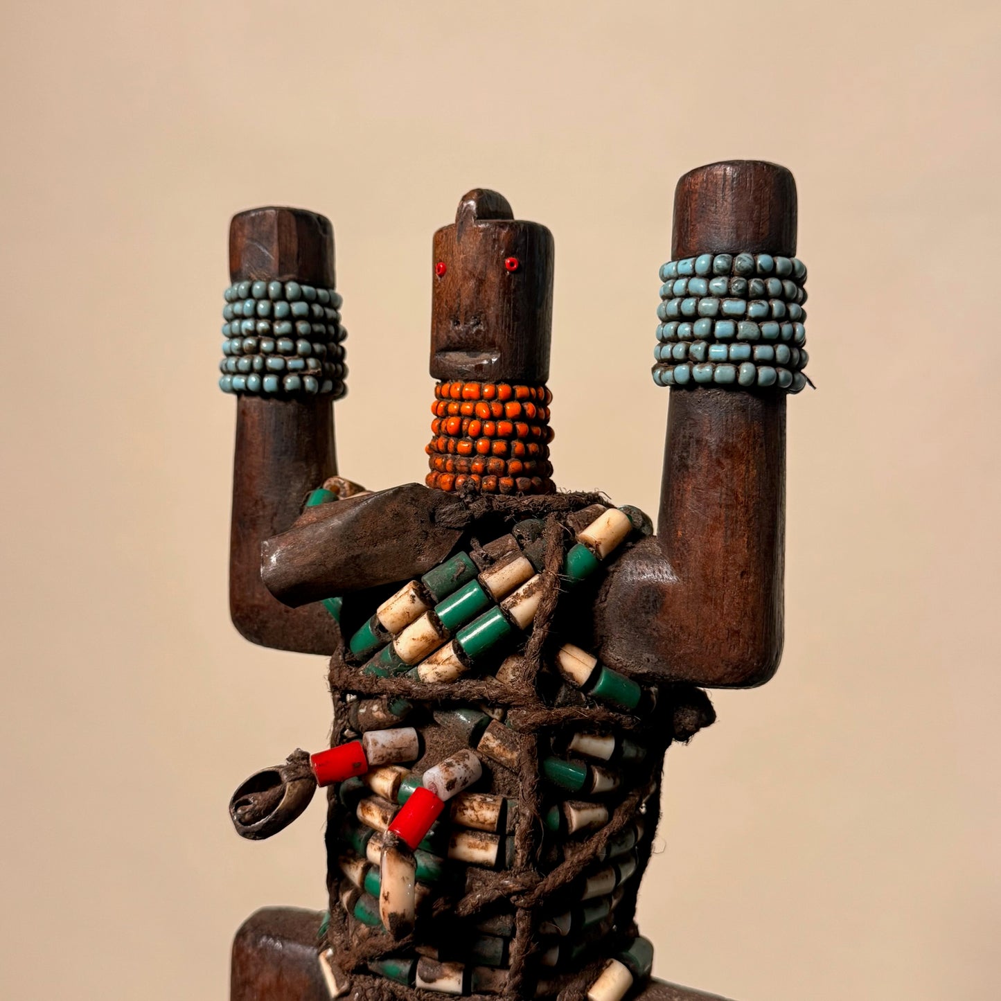 Namji Fertility Doll with Green and White Beads