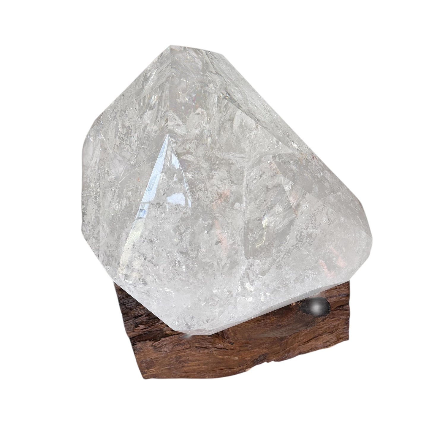 XL Quartz Crystal on Custom Wood Base