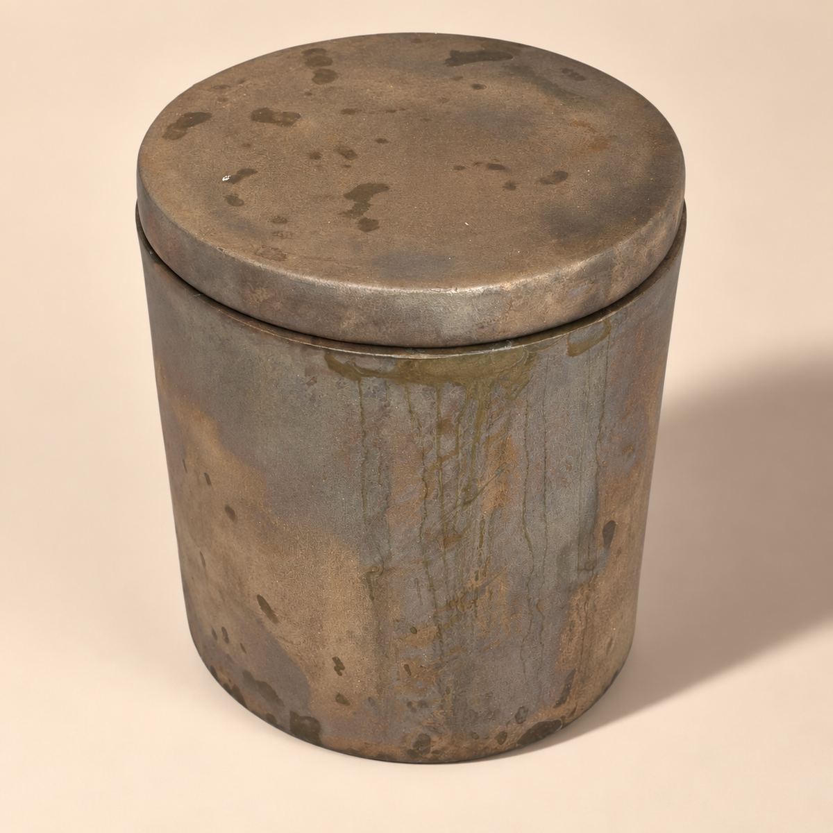Solid Bronze Gardenia Candle with Lid  #V