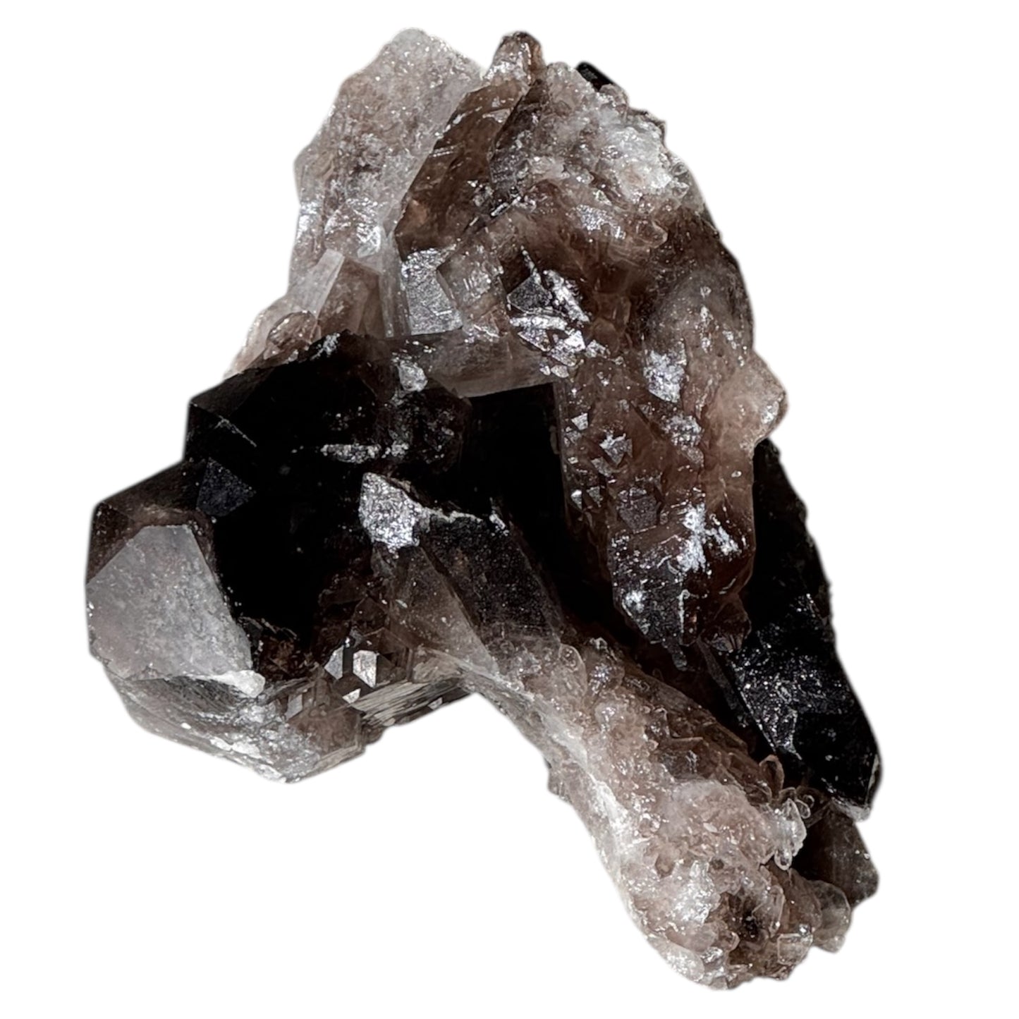 Smoky Quartz Abstract Generators Cluster