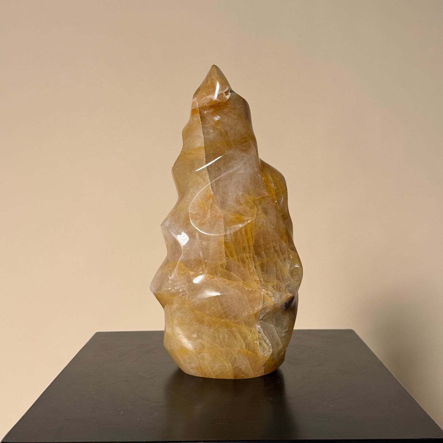 Light Golden Healer Spiral Cut Crystal