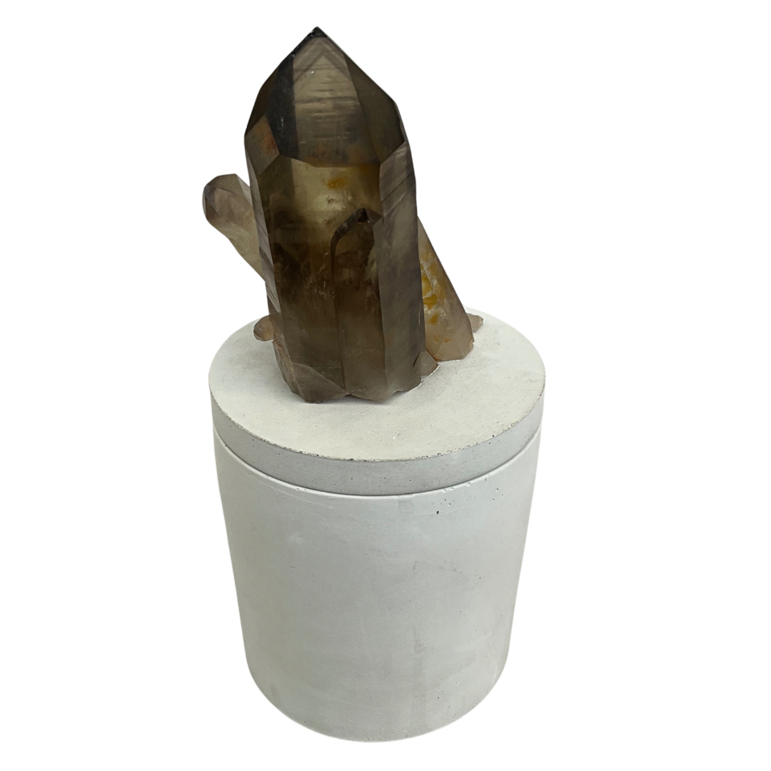 Citrine Generators Cluster Lid Gardenia Candle