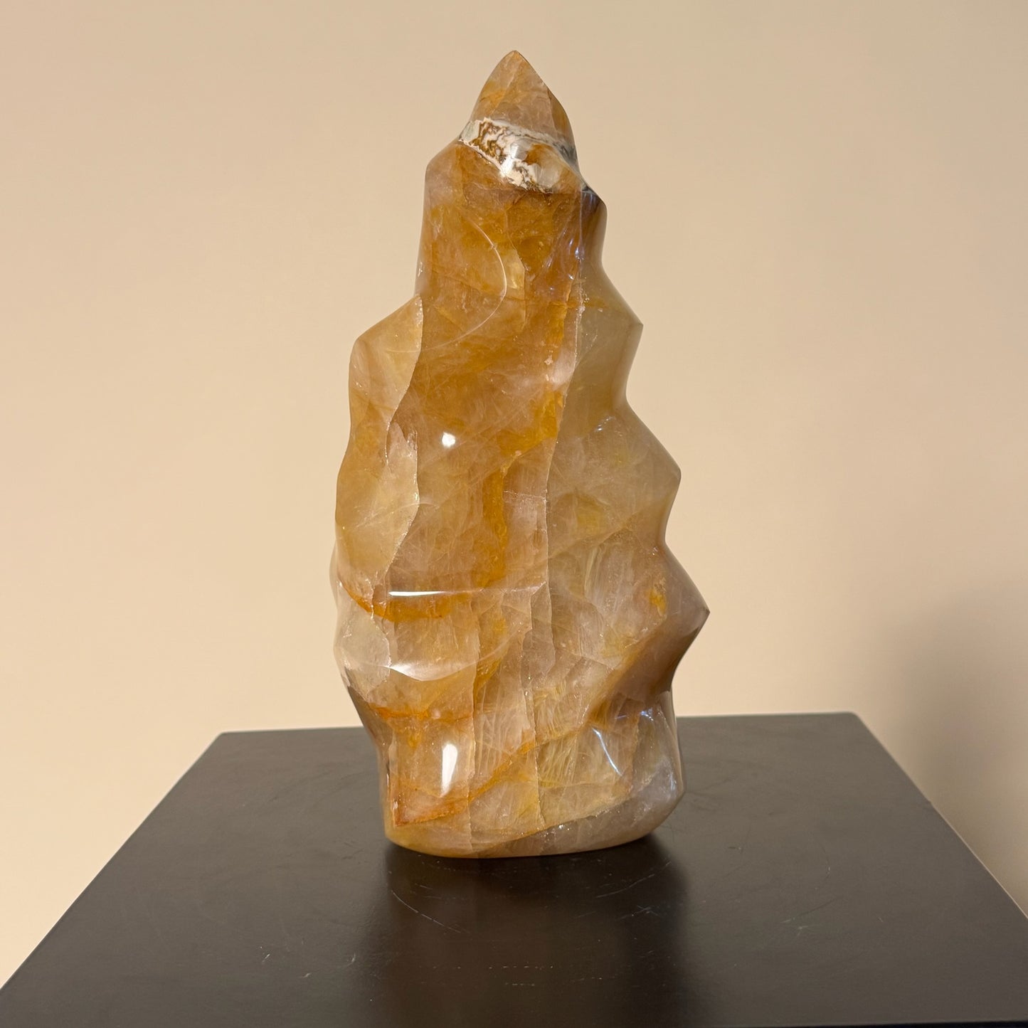 Light Golden Healer Spiral Cut Crystal