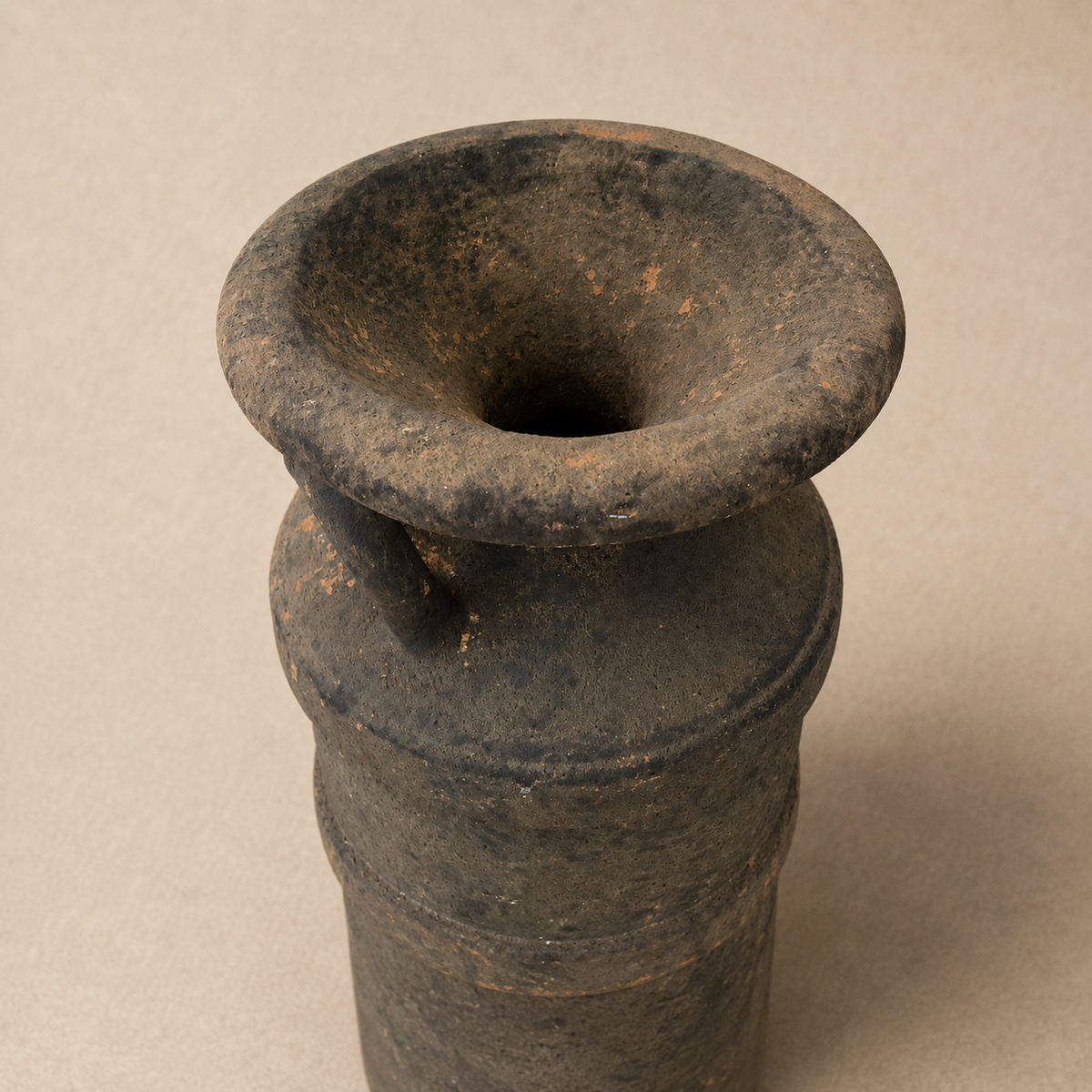 Vintage Large Terracotta Decorative Tall Vase
