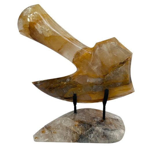 Hatchet #3 Hematoid Crystal with Crystal Base