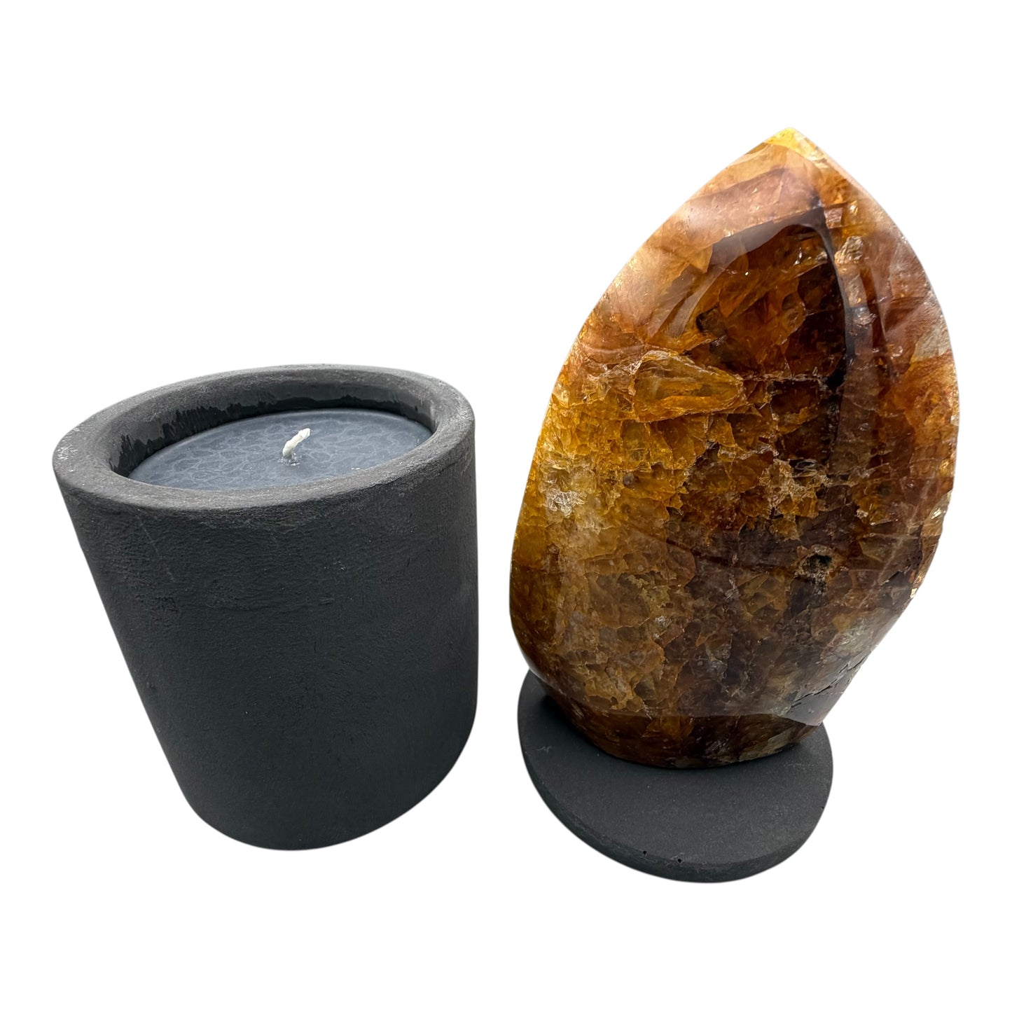369 For House of Nulla Black Rose Candle with Golden Healer 18