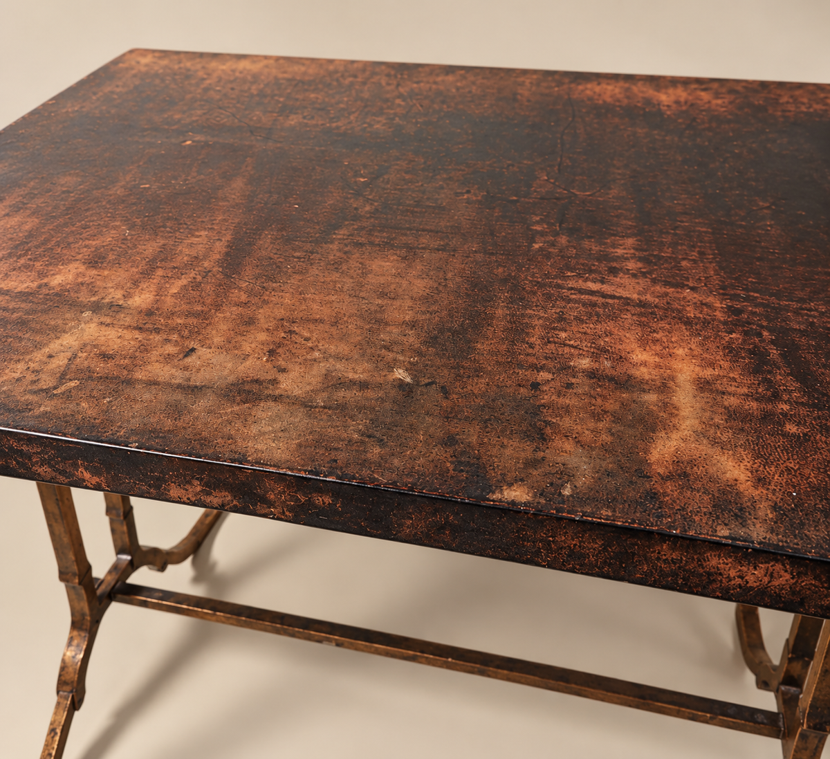 Pair of Aldo Tura Goat Skin Side Tables