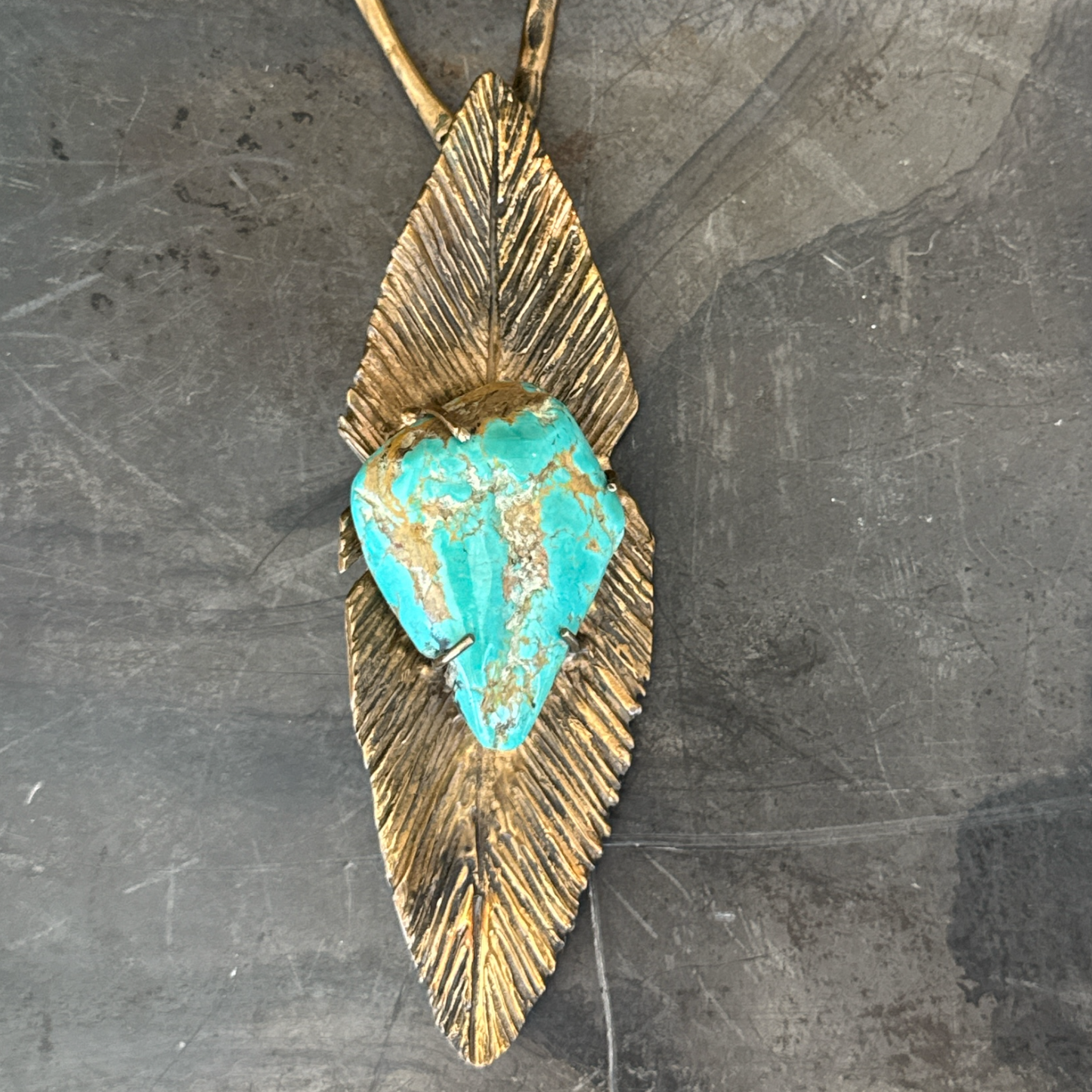 Double Raven Turquoise Necklace