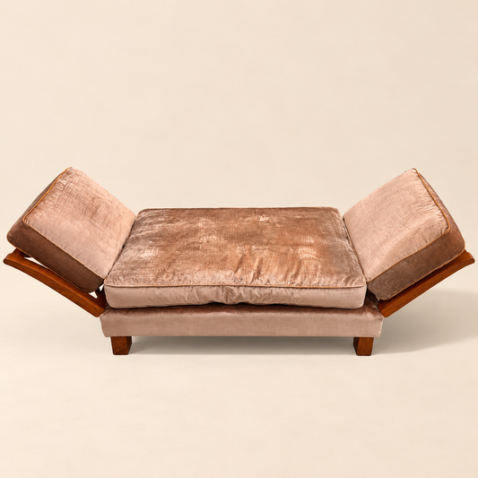 Croisillon Alexandrie 1940’s French Daybed in the Manner of Jean Royere