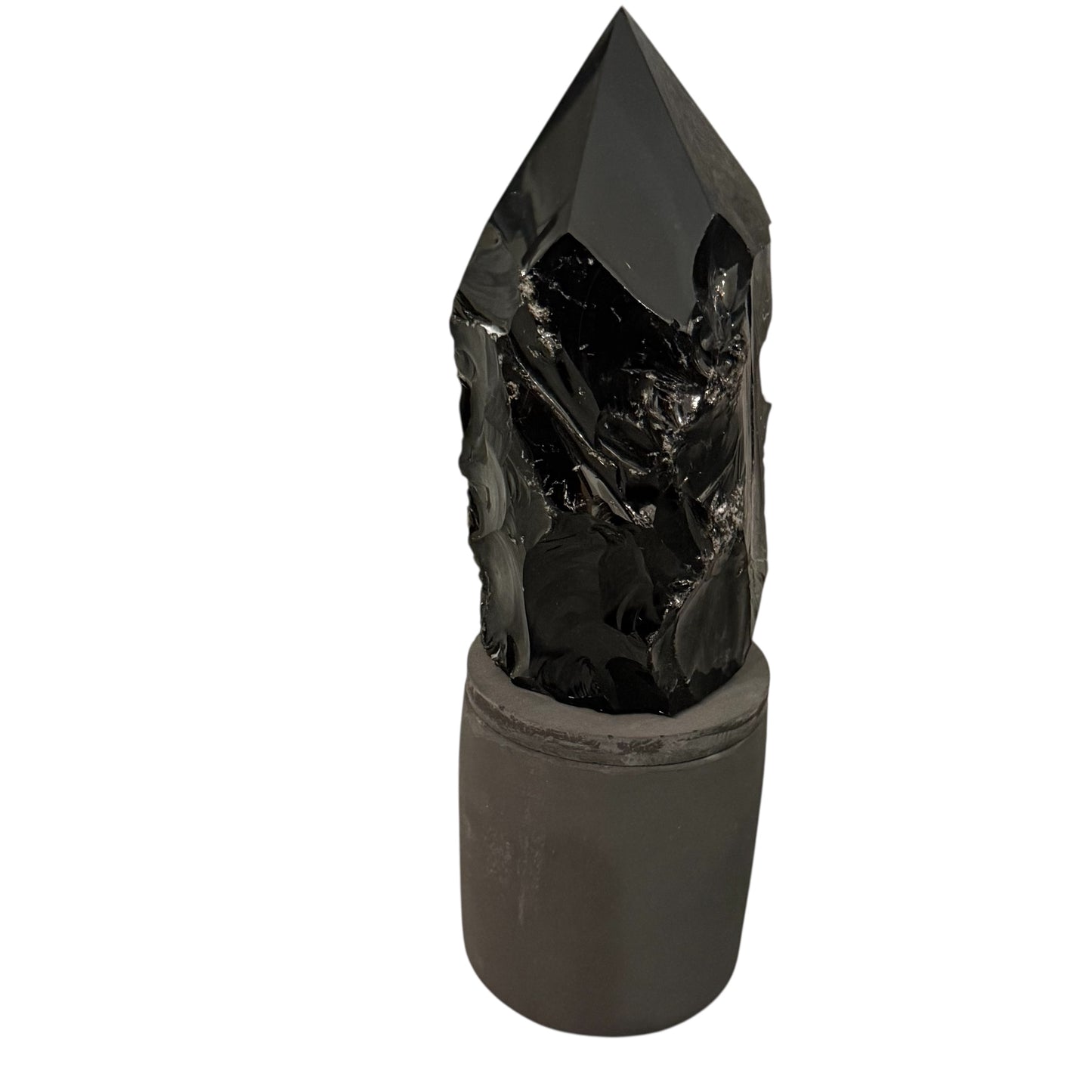 369 For House of Nulla Black Rose Candle with Obsidian Lid 19