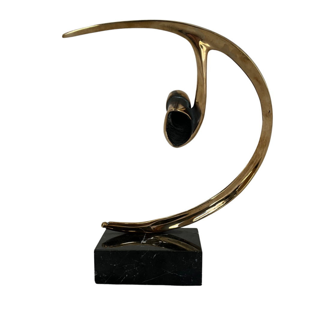 Modernist Brass Abstract Sculpture