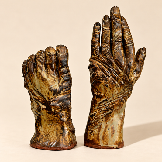Contemporary Ceramic Hand Sculpture