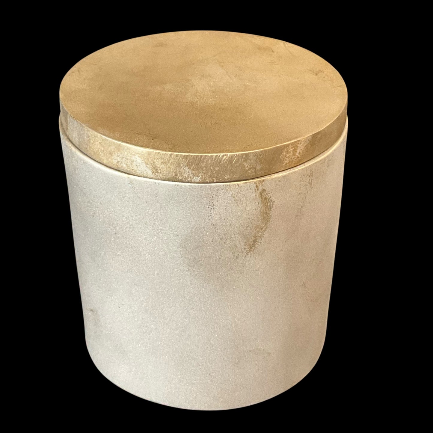 Solid Bronze Gardenia Candle with Lid V