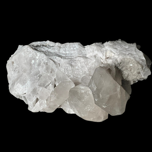 Quartz Crystal Free-Standing Cluster with Generators