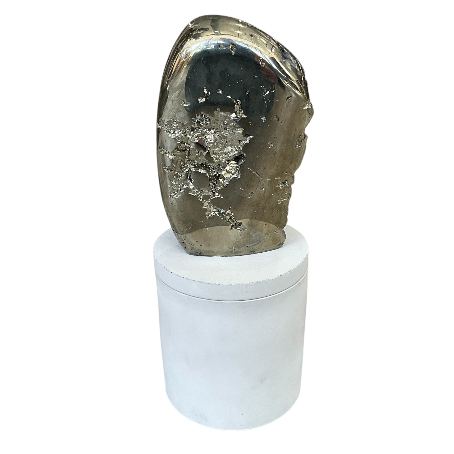 Abstract Pyrite Lid Gardenia Candle #6