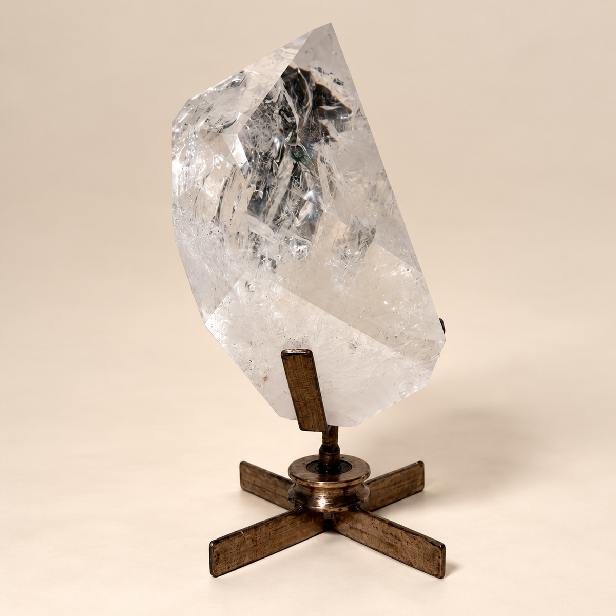 Lemurian Quartz Point On Stand 28 lbs