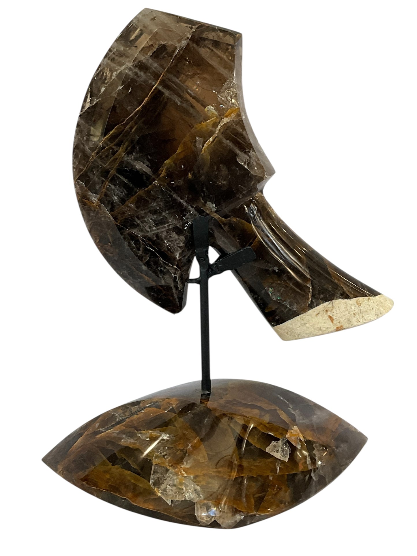 Hematoid Crystal Abstract Hatchet on Crystal Base #1